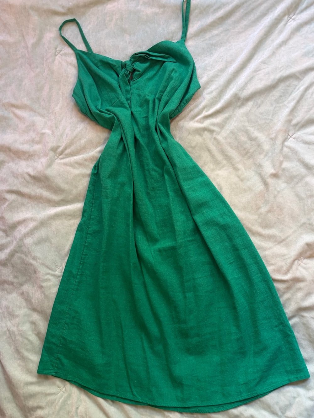 Old Navy Emerald Green Spaghetti Strap Midi Dress